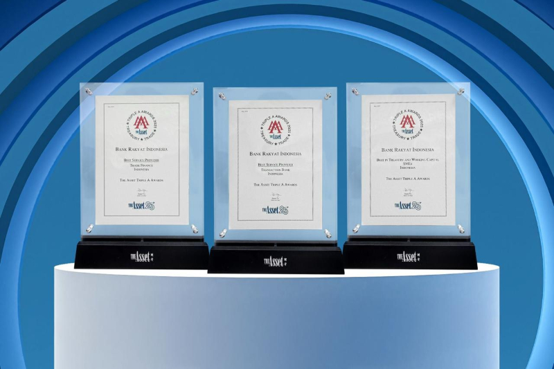 Makin Cemerlang! BRI Raih Tiga Penghargaan Prestisius dari The Asset