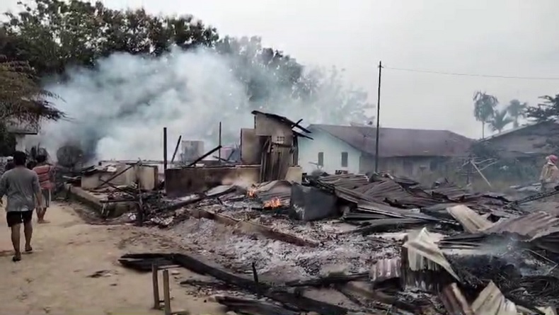 4 Rumah Dinas Guru SD di Simalungun Hangus Terbakar, Diduga akibat Ledakan Tabung Gas