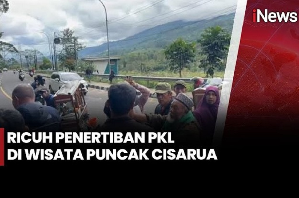 Penertiban PKL di Puncak Bogor Ricuh, 2 Petugas Satpol PP Terluka