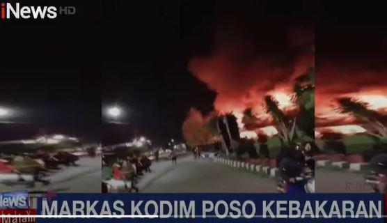 Penyebab Kebakaran Markas Kodim Poso, Kadispenad: Diduga Arus Pendek Listrik
