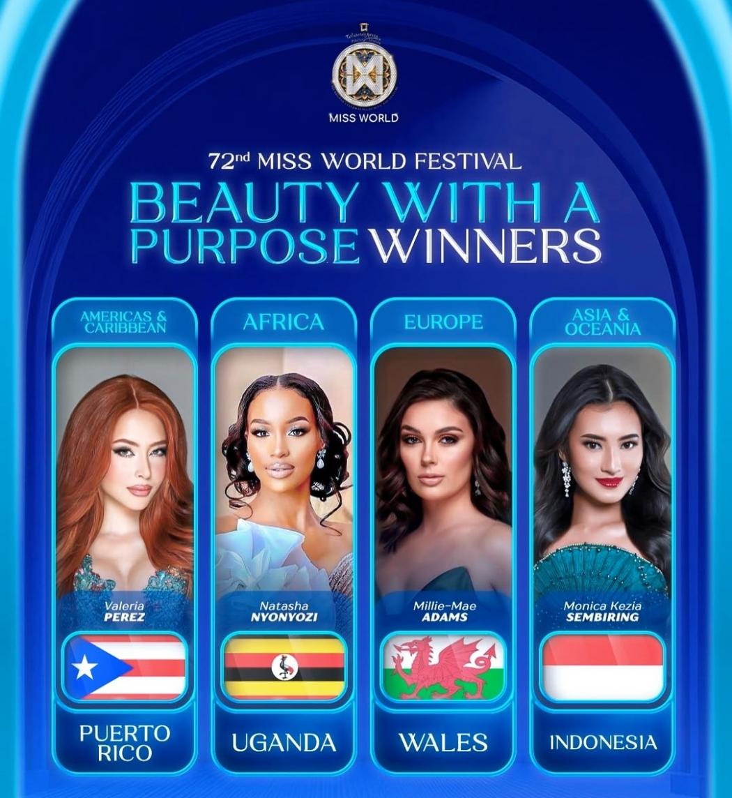 Monica Kezia Sembiring Menang dalam Beauty With a Purpose di Miss World 2025
