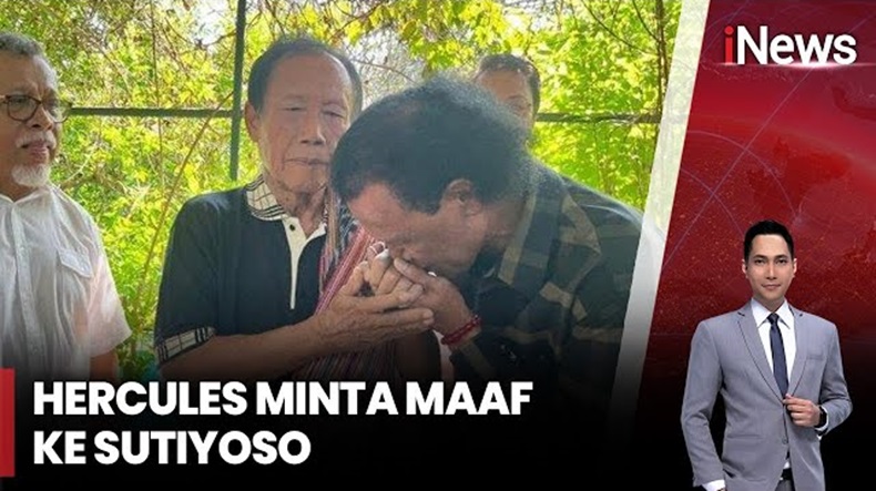 Momen Hercules Cium Tangan Sutiyoso, Sampaikan Permohonan Maaf