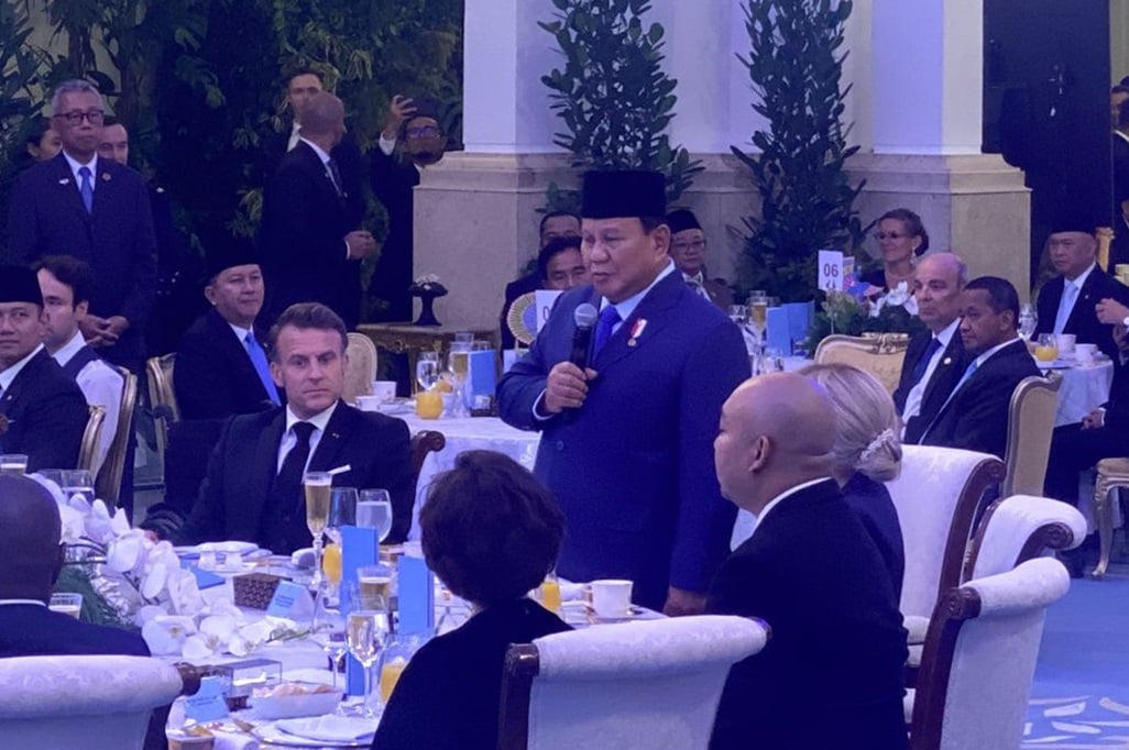 Prabowo di Gala Dinner Bersama Macron: Viva la France, Viva la Indonesia!