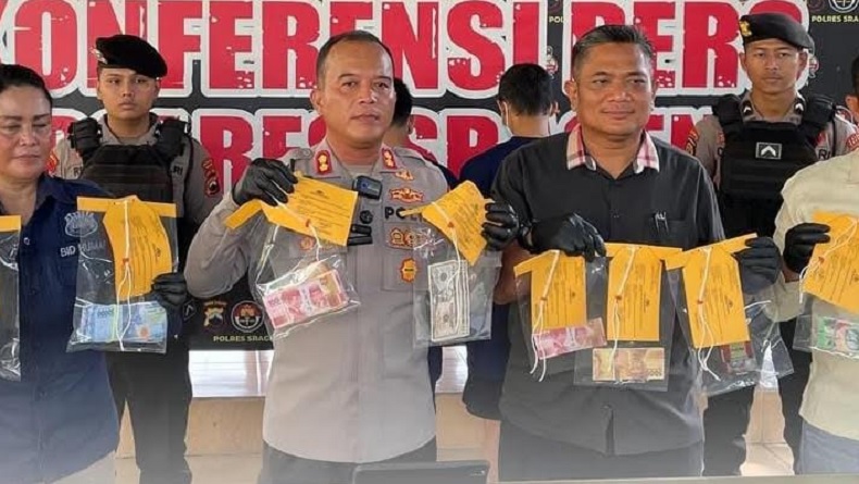 Edarkan Uang Palsu, 3 Orang Ditangkap di Sragen