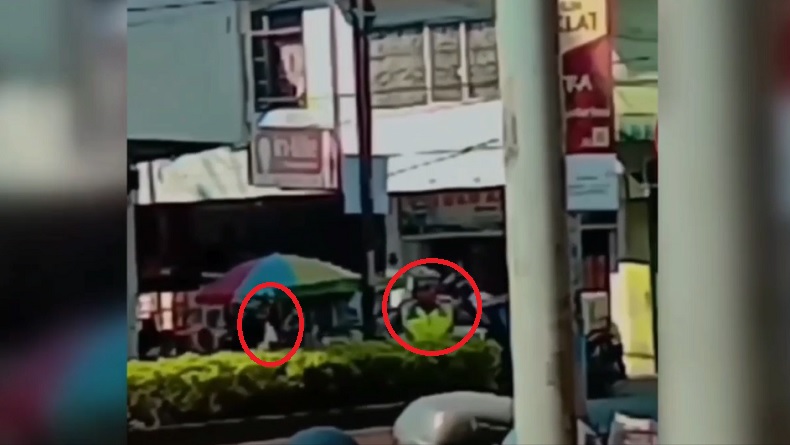 Viral Polisi di Tebing Tinggi Ditabrak Pemotor saat Razia hingga Terpental
