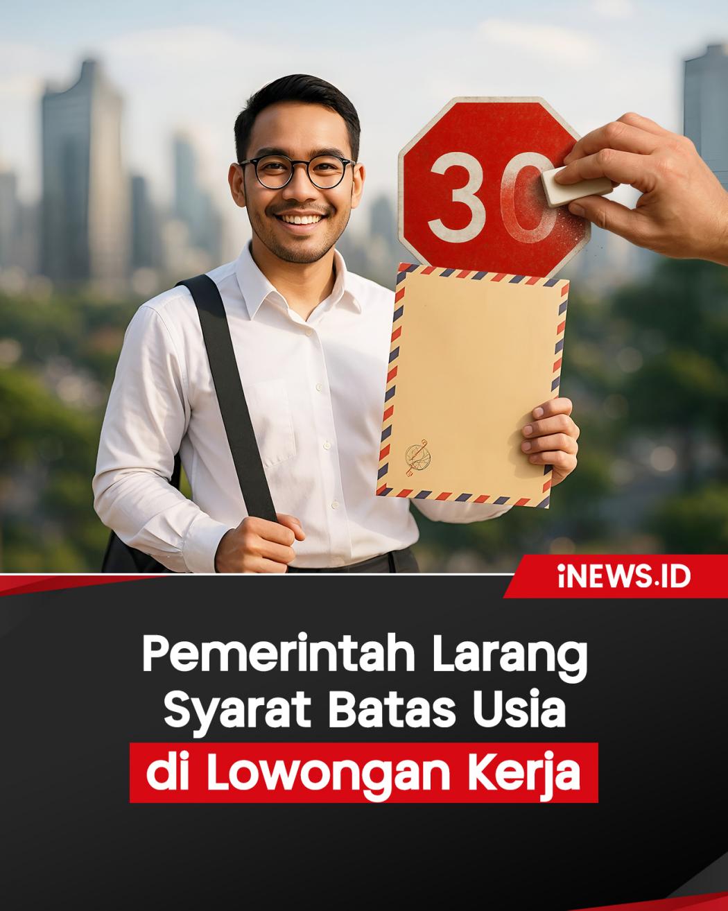 Infografis Pemerintah Larang Syarat Batas Usia di Lowongan Kerja