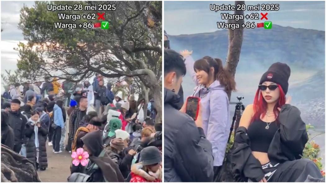 Viral Gunung Bromo Dipadati Turis China, Begini Penampakannya!