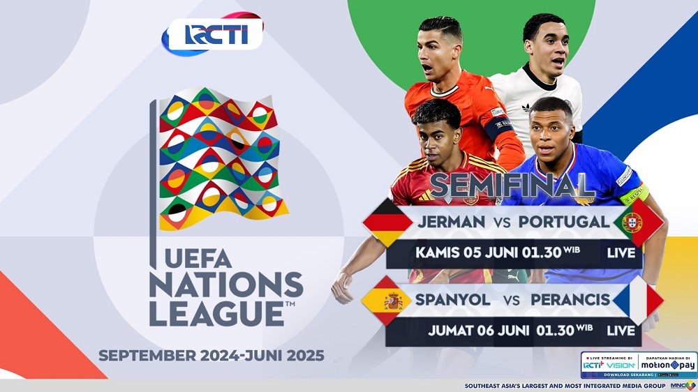 Jadwal Siaran Langsung Semifinal UEFA Nations League: Jerman Vs Portugal, Spanyol Tantang Prancis Live RCTI