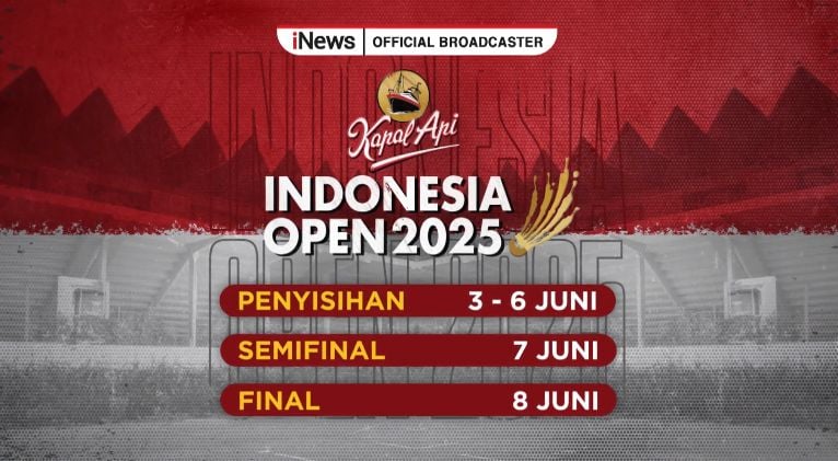 Indonesia Open 2025 Dimulai Hari Ini! Live di iNews Premium Sports 