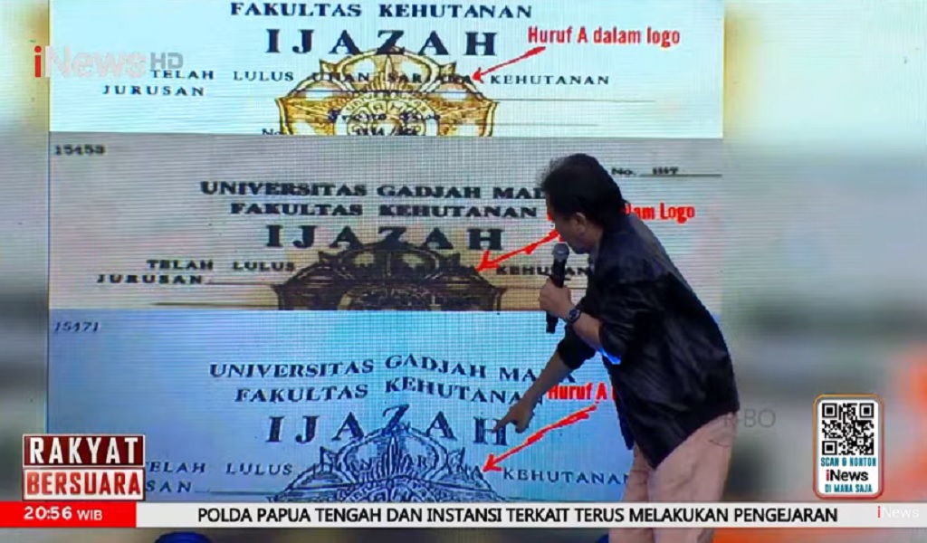 Roy Suryo Bongkar Ijazah Milik Jokowi Tak Identik dengan 3 Pembanding, Ini Penjelasannya