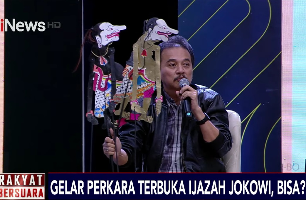 Roy Suryo Singgung Klaim Ijazah Jokowi Identik Pakai Wayang Petruk: Kalau Beda Bukan Identik!