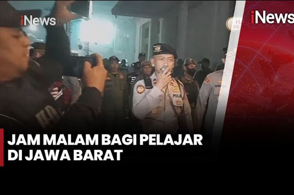Suasana Pemberlakuan Jam Malam Pelajar, Bandung Mulai Gelar Razia