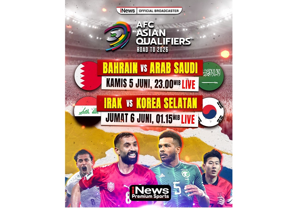 Jangan Lewatkan! Bahrain Vs Arab Saudi Malam Ini Live di iNews