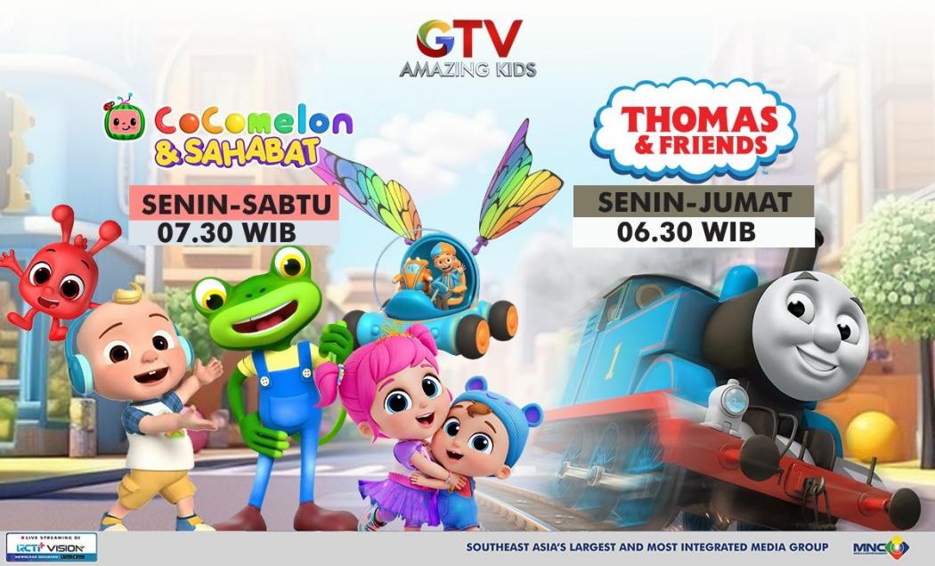 Bangun Pagi Jadi Lebih Seru! Ajak si Kecil Berpetualang Bersama JJ dan Thomas di GTV Amazing Kids