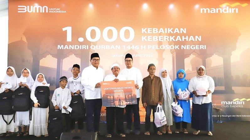 Bank Mandiri Perkuat Komitmen kepada Masyarakat Lewat Program Kurban di Iduladha 1446 H