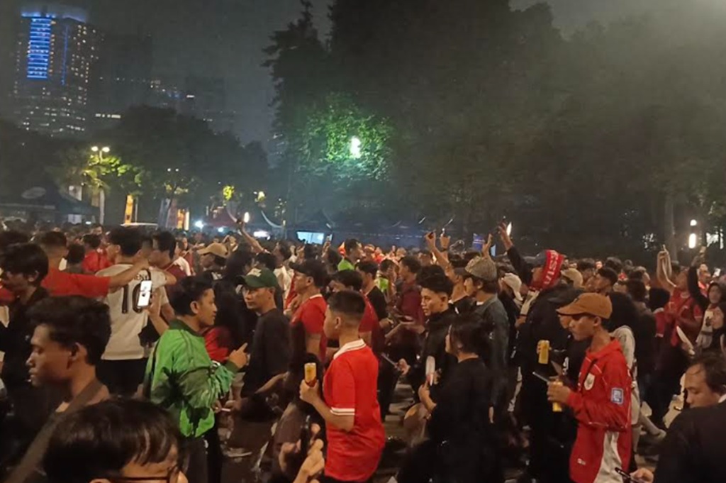 Meriah! Takbir Bergema di GBK usai Indonesia Kalahkan China 1-0