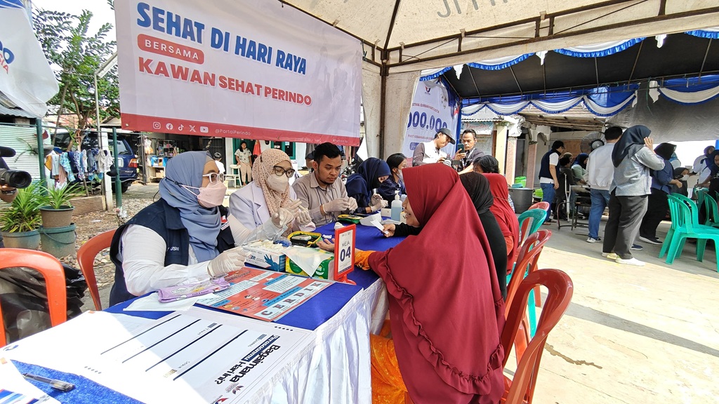 Iduladha Fest Partai Perindo Gelar Pemeriksaan Kesehatan Gratis, Dukung Program Presiden Prabowo
