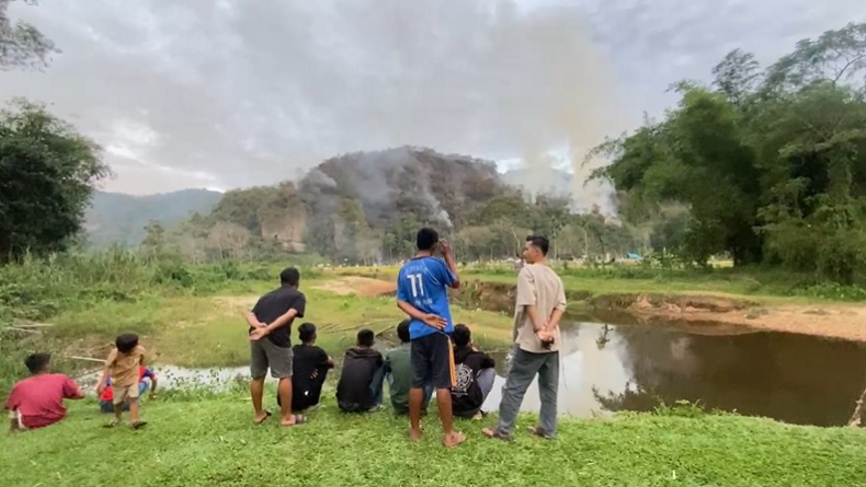 Kebakaran Hutan dan Lahan di Limapuluh Kota Sumbar, Permukiman Warga Terancam