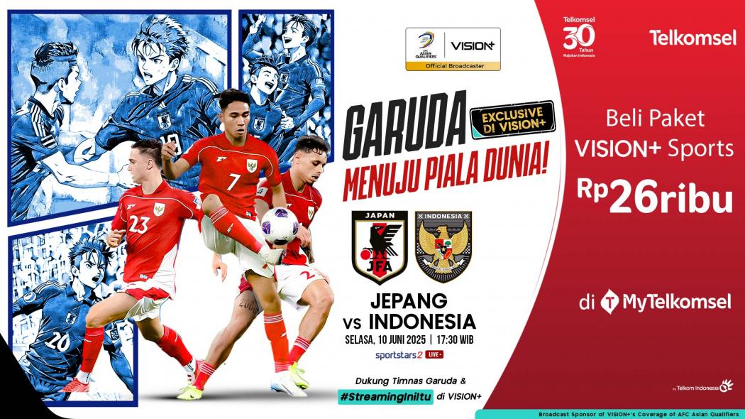 Saksikan Besok Sore Hari! Ini Link Live Streaming Timnas Indonesia vs Jepang 