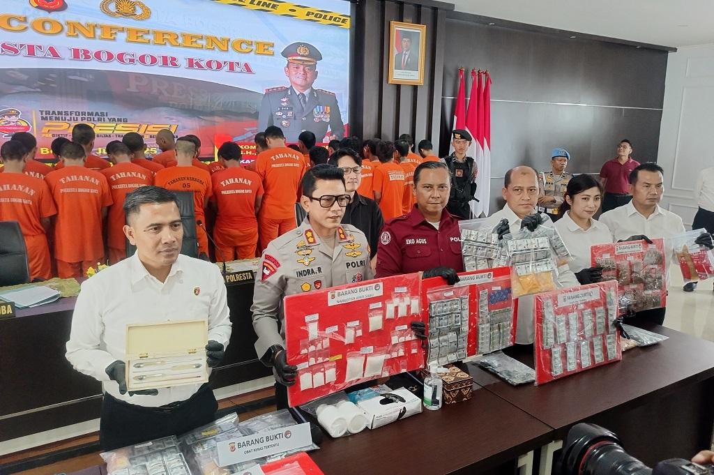 56 Orang Ditangkap di Bogor terkait Narkoba hingga Miras, Mayoritas Pengedar