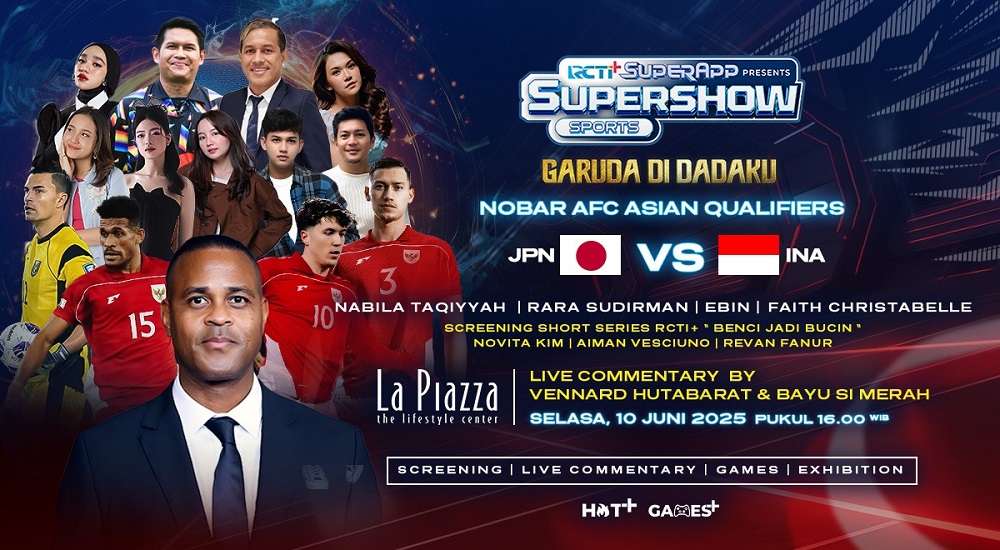 Yuk Ramaikan Nobar Timnas Indonesia vs Jepang di La Piazza Summarecon Mall Kelapa Gading!