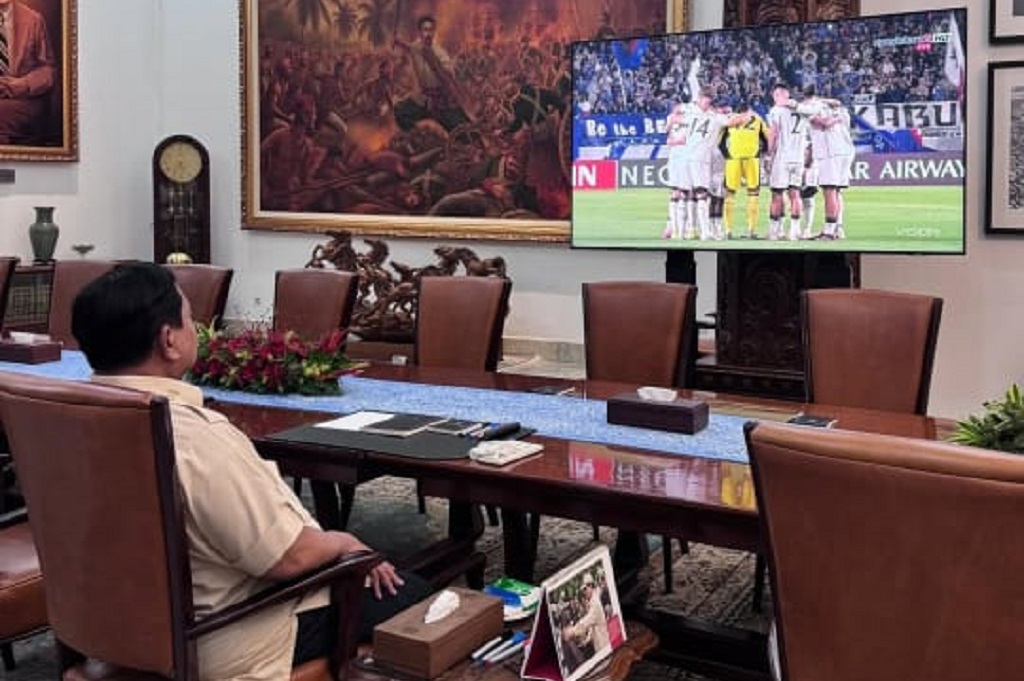 Prabowo Nonton Laga Timnas Indonesia vs Jepang, Saksikan Kekalahan Tragis