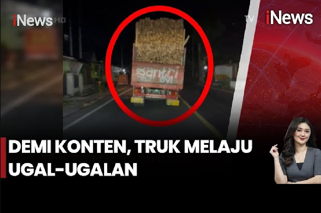 Viral Truk Jalan Zigzag demi Konten di Lumajang, Sopir Kini Diburu Polisi