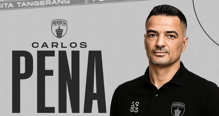 Resmi! Carlos Pena Pelatih Persita usai Dibuang Persija