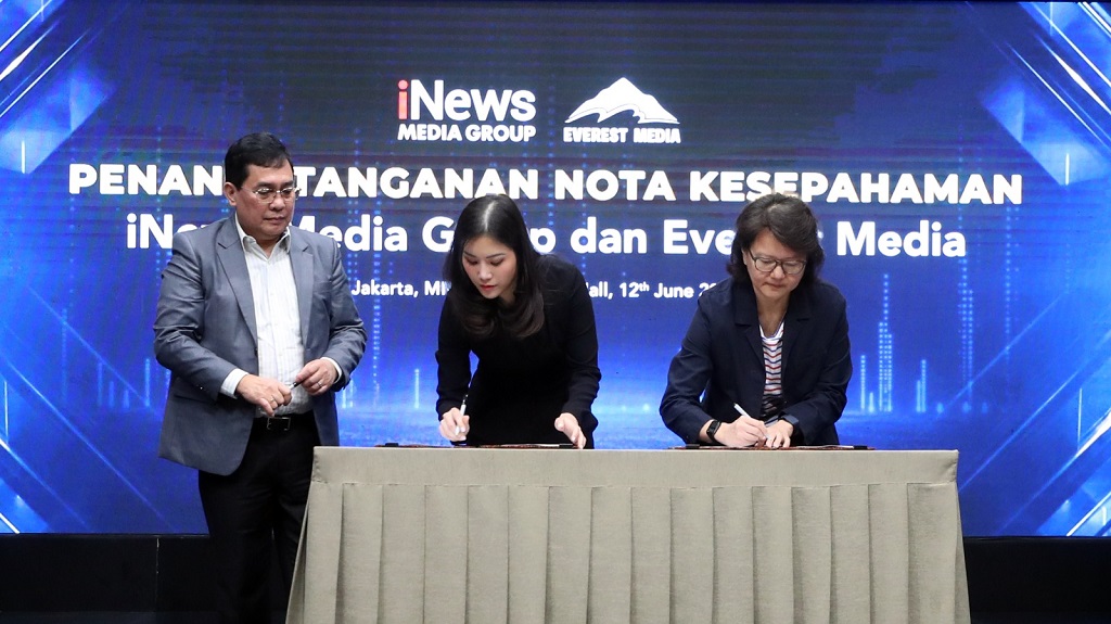 iNews Media Group Kolaborasi dengan Everest Media, Angela Tanoesoedibjo: Value Kita Sama