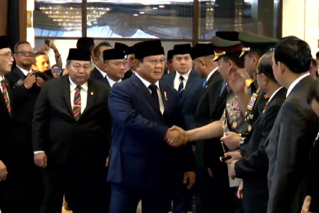 Prabowo Hadiri Pengukuhan 1.451 Hakim di Gedung Mahkamah Agung