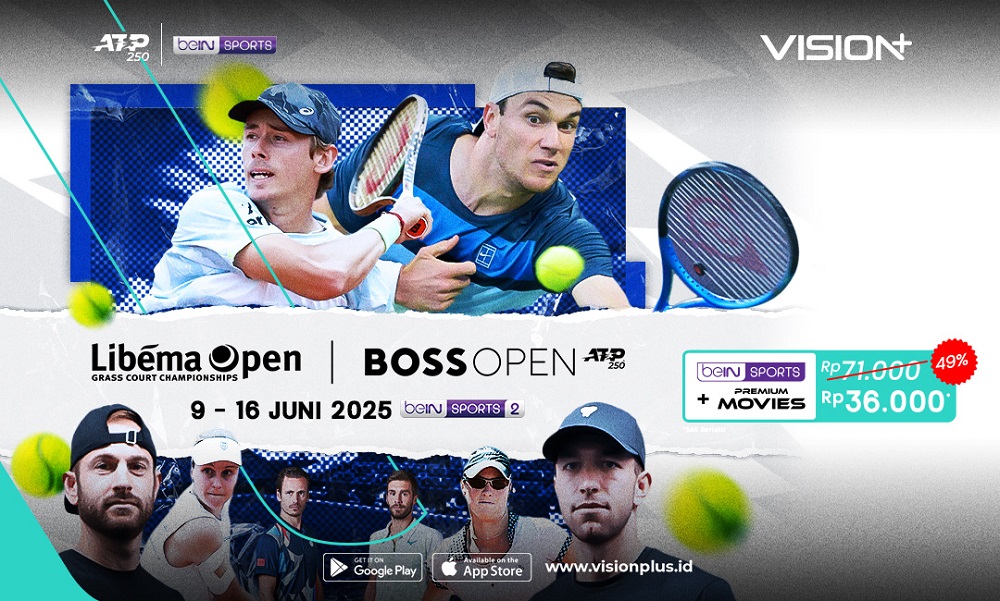 Link Live Streaming Libema Open dan BOSS Open 2025 di VISION+