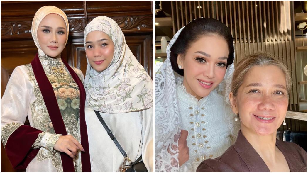 Viral Gaya Maia Estianty dan Mulan Jameela di Momen Sungkeman Al Ghazali