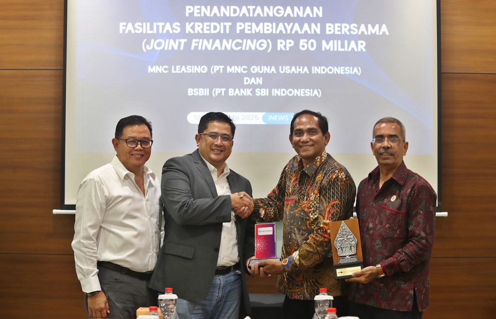 MNC Leasing Kolaborasi dengan Bank SBI Indonesia, Salurkan Pembiayaan Rp50 Miliar ke Sektor Strategis