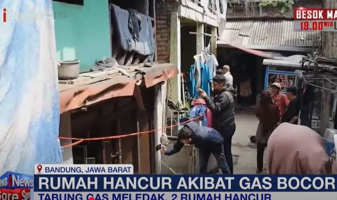 Tabung Elpiji Meledak di Bandung Rusak 2 Rumah, 4 Orang Luka Bakar