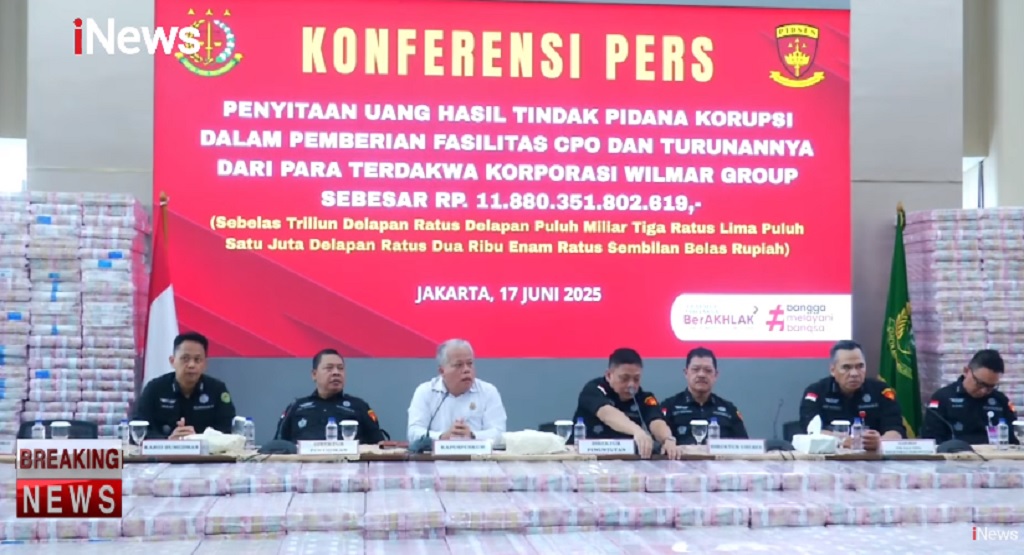 Fantastis! Kejagung Sita Uang Rp11,8 Triliun terkait Kasus Ekspor CPO