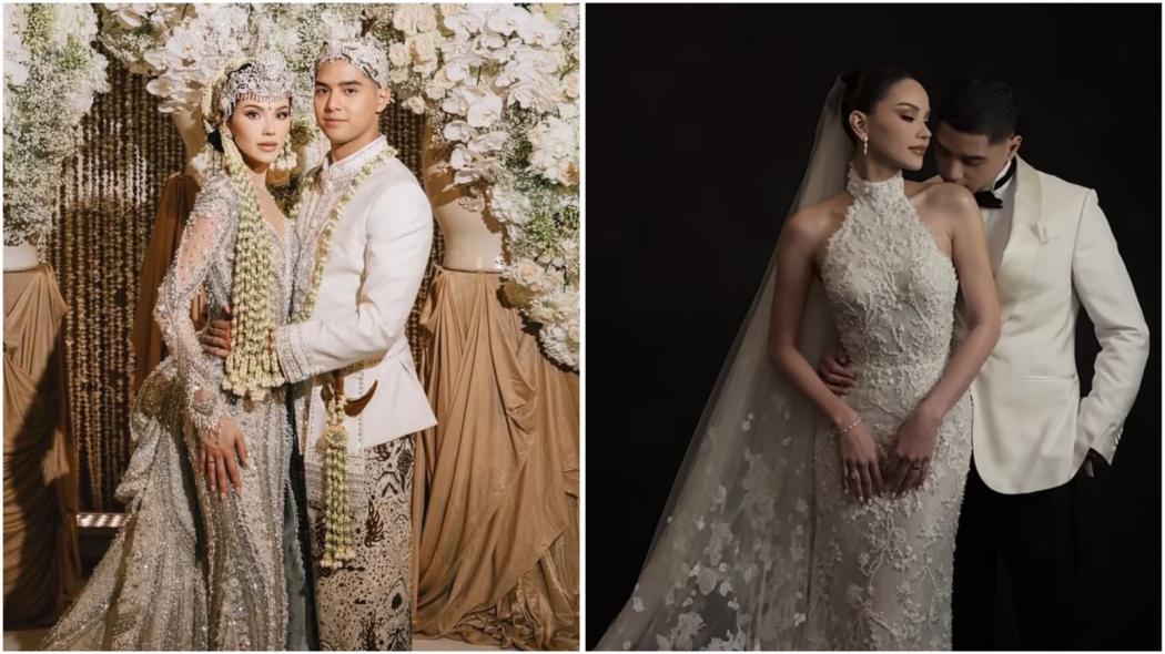 Alyssa Daguise di Hari Pernikahan: Akad Pakai Kebaya Tex Saverio, Resepsi Dress Hian Tjen!
