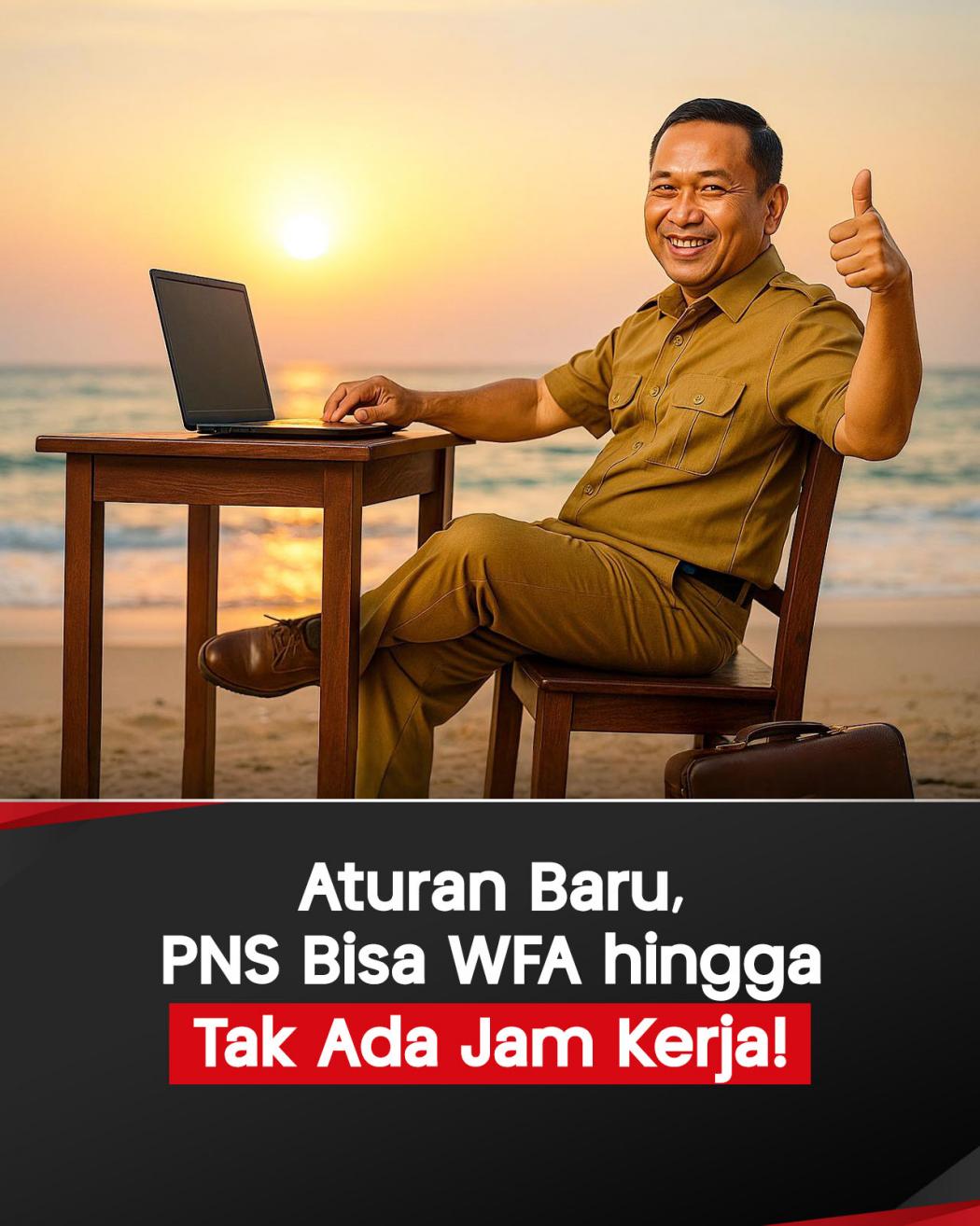 Infografis Aturan Baru, PNS Bisa WFA hingga Tak Ada Jam Kerja