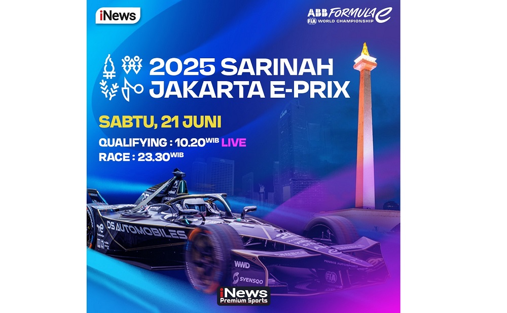 Saksikan Jakarta E Prix 2025 Hari Ini di iNews Premium Sports