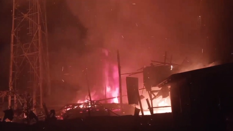 Kebakaran Hebat di Palembang, 2 Rumah dan Kontrakan Ludes Dilalap Api