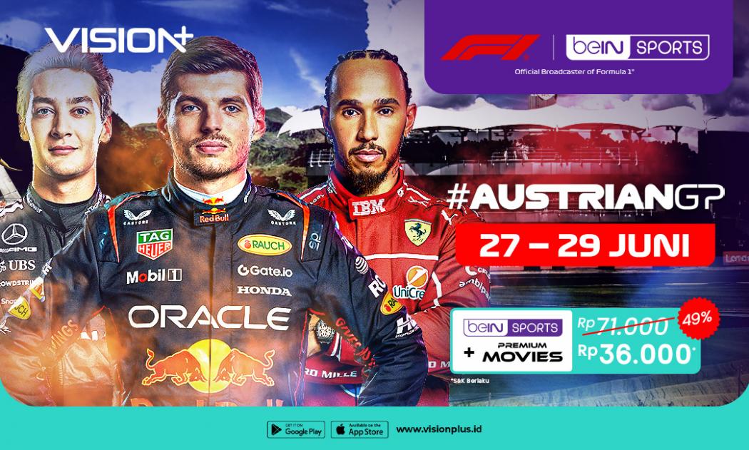 Link Live Streaming Formula 1 Austrian GP 2025 di VISION+: Aksi Jet Darat di Lintasan Penuh Tantangan Alpen!