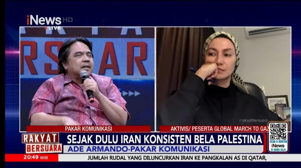 Ade Armando Sebut Iran Sejak Dulu Konsisten Dukung Palestina: Tak Percaya Solusi Dua Negara 