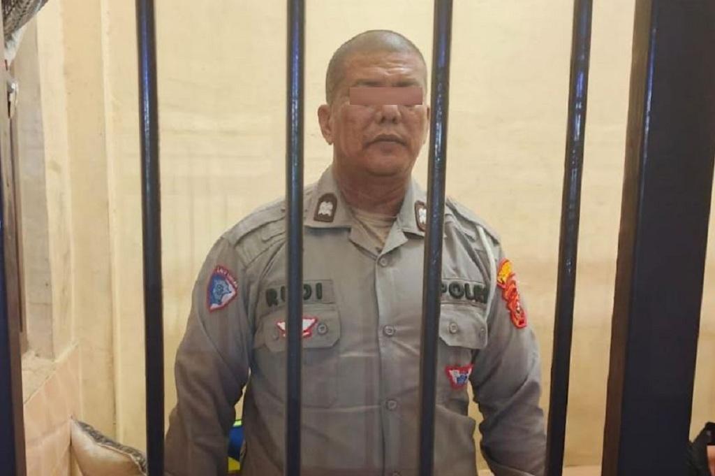 Tampang Oknum Polantas Viral karena Pungli di Medan, Kini Meringkuk dalam Sel