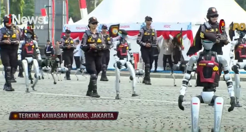 Robot Humanoid dan Robodog Bakal Jadi Anggota Polri Masa Depan