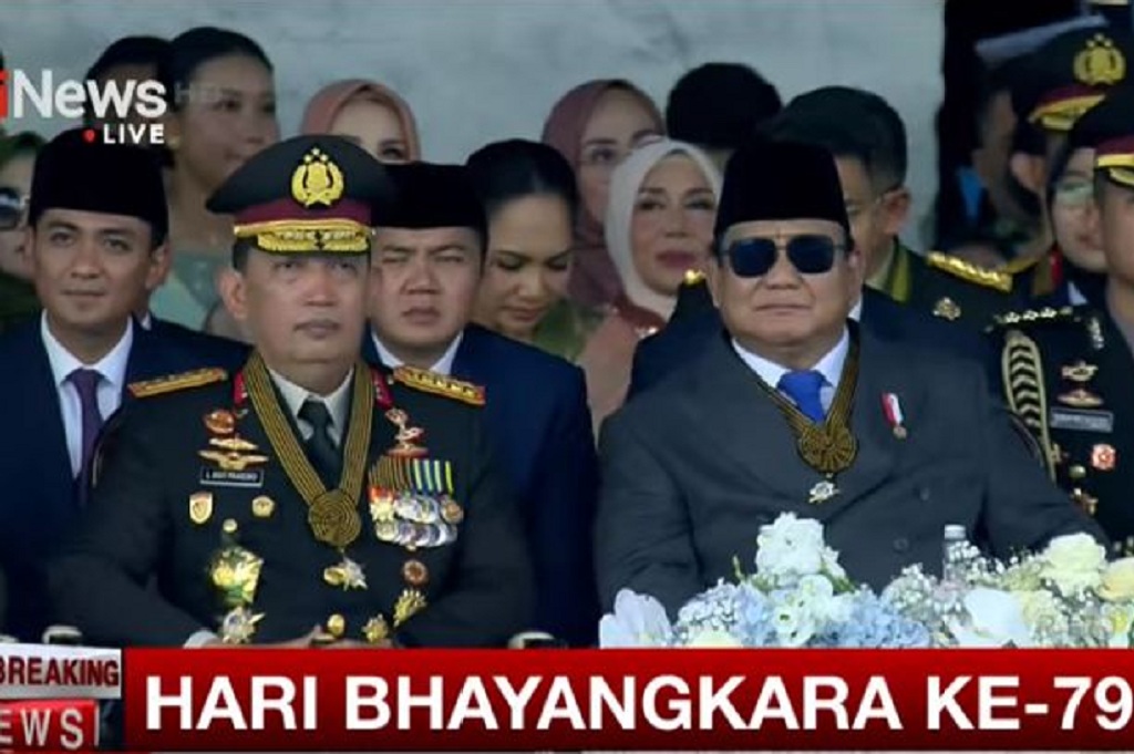 Momen Prabowo Puji Kepemimpinan Kapolri Jenderal Listyo Sigit di Hari Bhayangkara