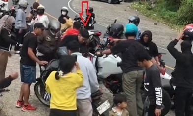 Viral, Moge Desta Timpa Pengendara Lain saat Touring The Dudas Minus One di Lombok
