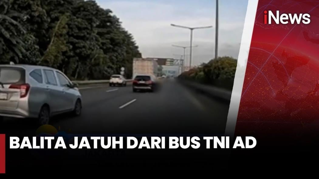 Balita Terjatuh dari Bus Bertuliskan Mabes TNI AD di Tol Bintaro 