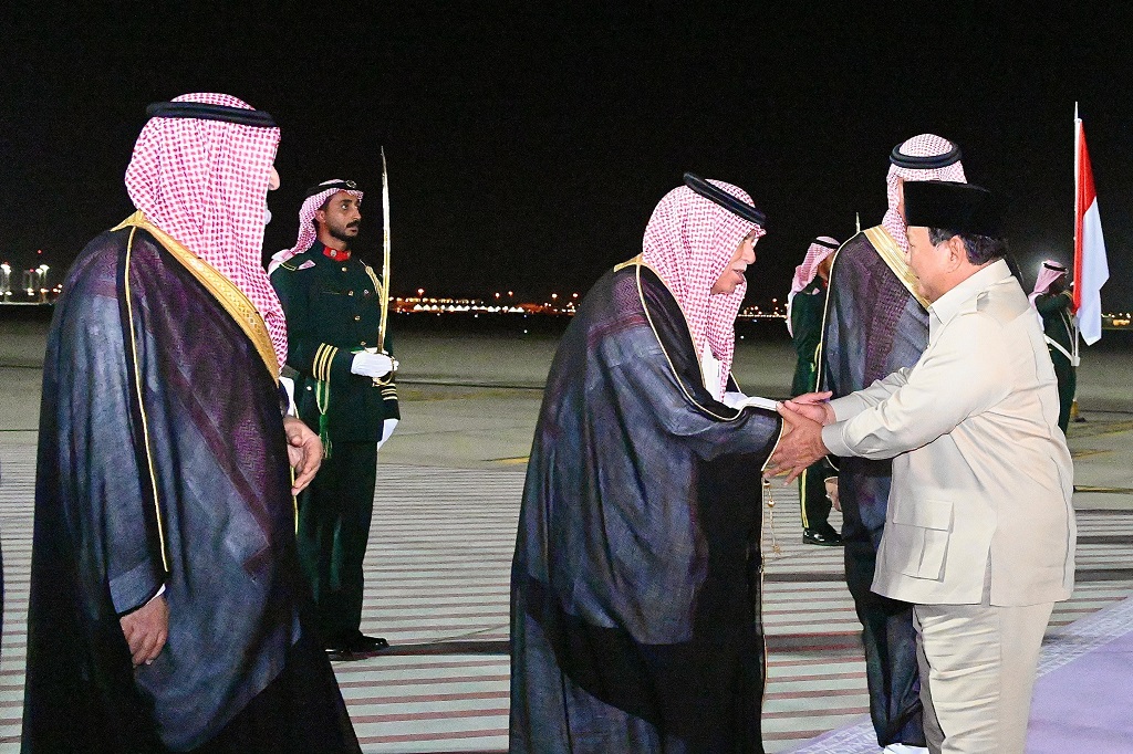 Prabowo Tiba di Arab Saudi, bakal Bertemu Pangeran Mohammad bin Salman