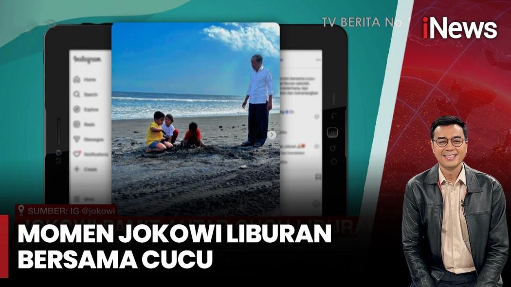 Begini Momen Jokowi Liburan Bareng Cucu di Pantai: Sederhana Tapi Menenangkan!
