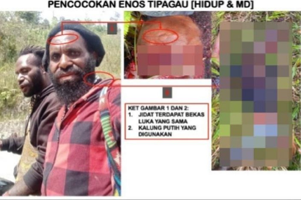 Identitas Komandan KKB Ditembak Mati Satgas Damai Cartenz di Intan Jaya, Enos Tipagau!