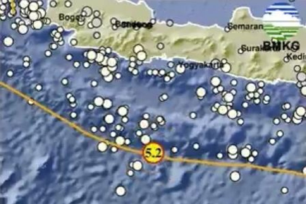 Gempa Terkini Magnitudo 5,2 Guncang Pangandaran Jawa Barat